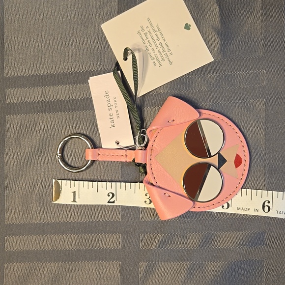 Kate Spade NWT Spademals Rococo Pink Leather Dog - Picture 4 of 5